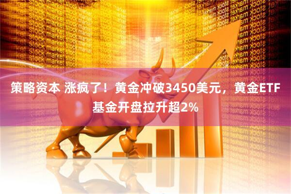 策略资本 涨疯了！黄金冲破3450美元，黄金ETF基金开盘拉升超2%